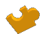 Yellow Tumbling Puzzle Piece